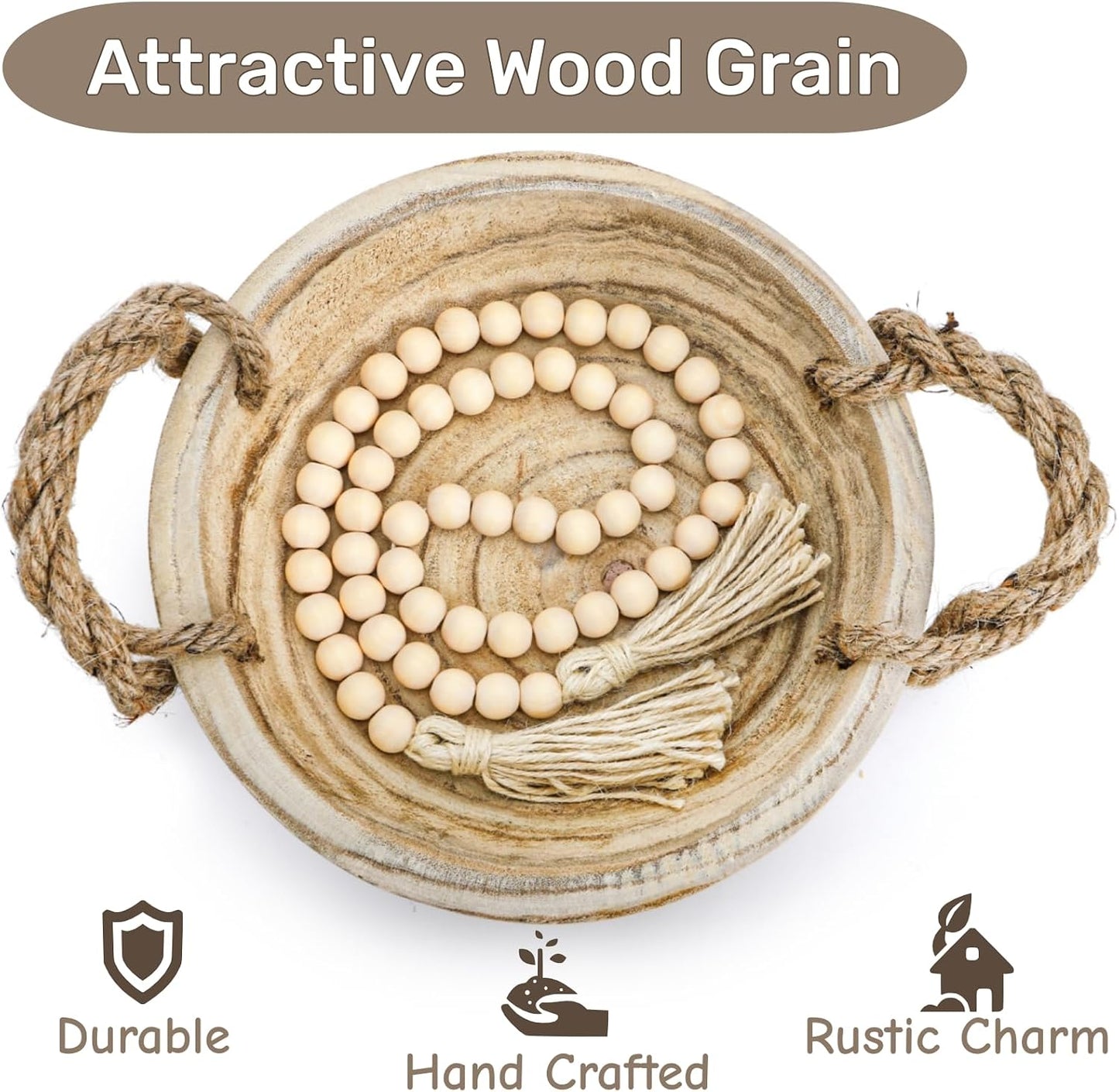 Rope Handles Bead Garland / 9.5 Inch