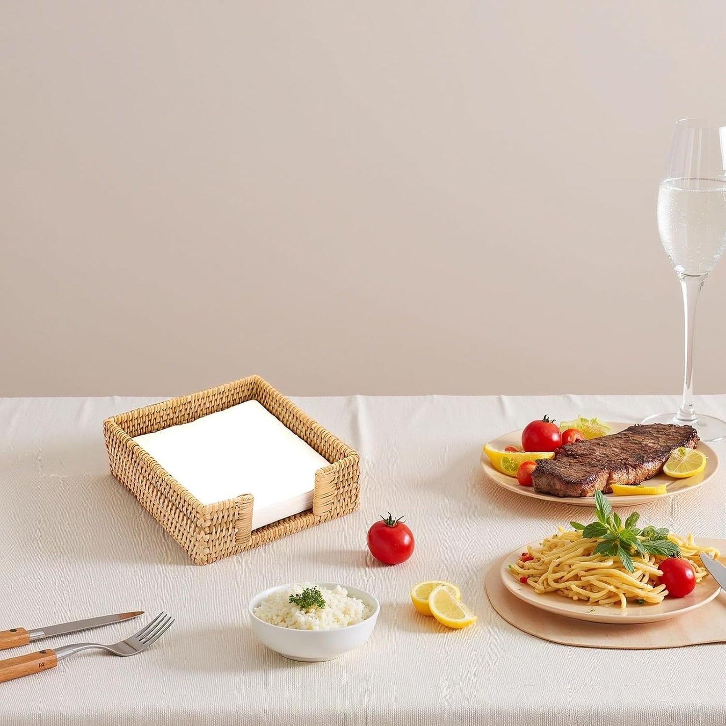 Rattan Napkin Holder / Natural