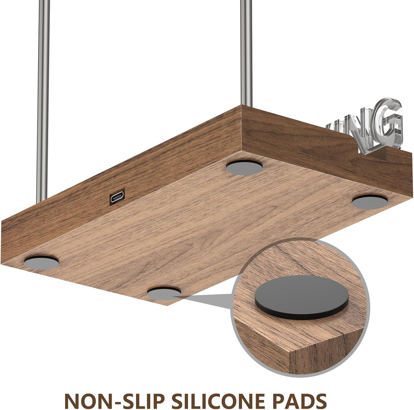 Now Playing Vinyl Record Stand, Light Up Vinyl Record Display Stand, Holder for Album Display Storage, Warm White Light