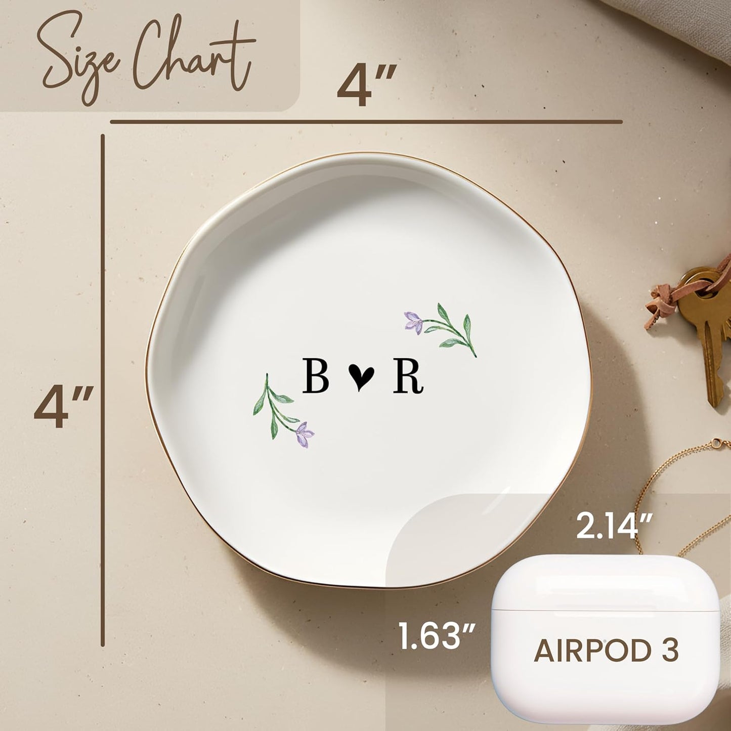 Ceramic Engagement Jewelry Holder / 12-engagement
