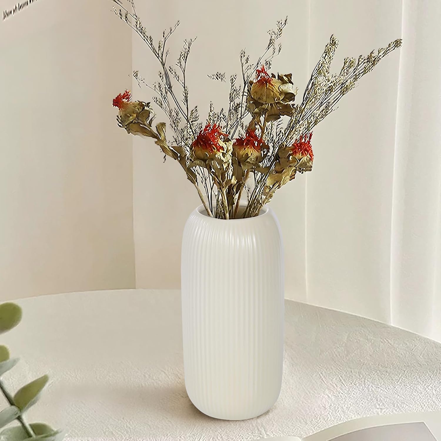 Ceramic Vase for Flowers / Beige