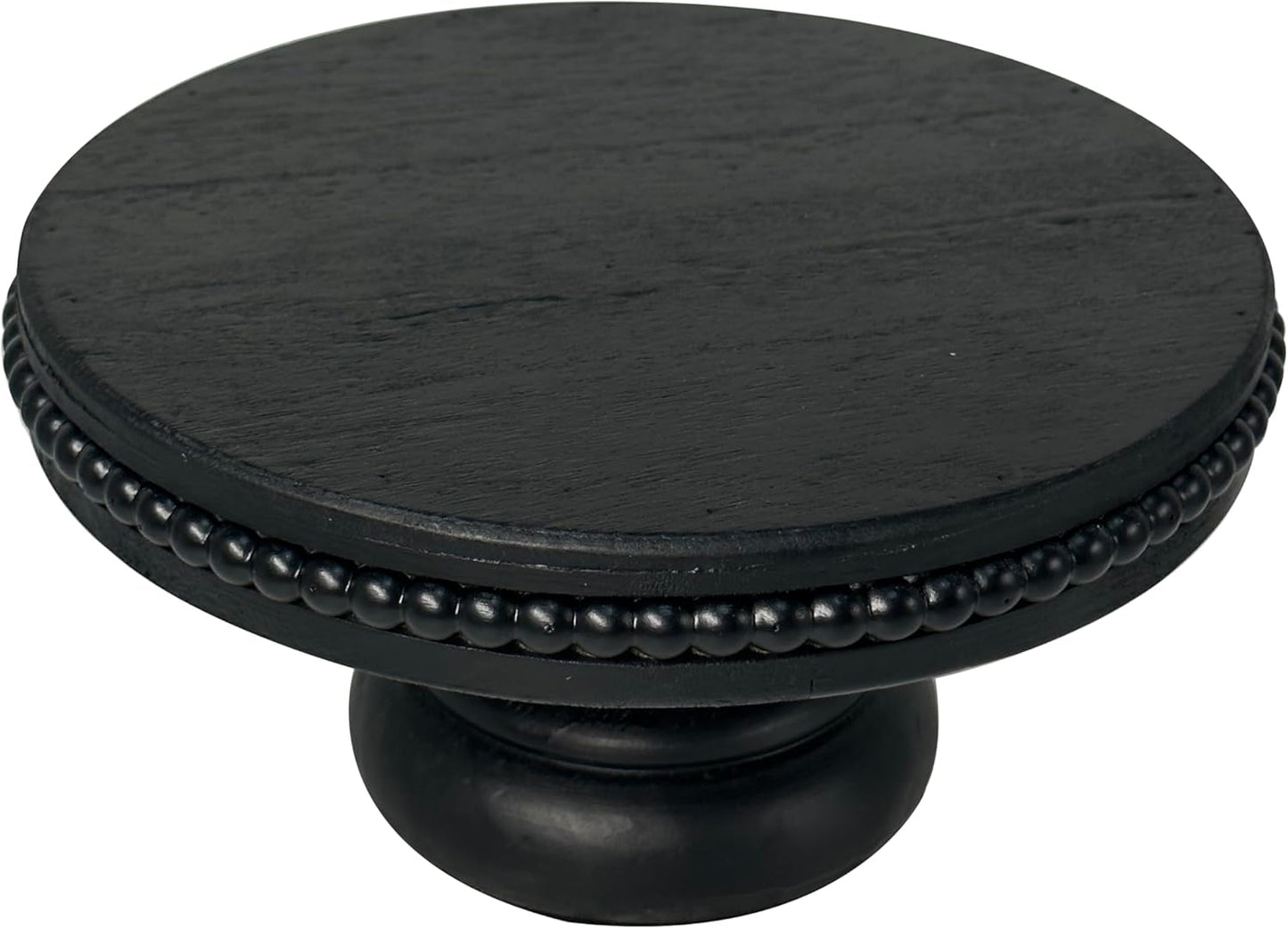 Shabby Chic Pedestal Tray Decor / White / 8.25 Inch
