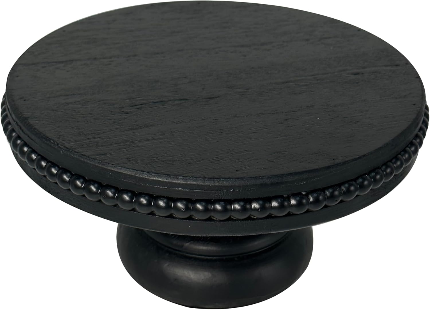 Shabby Chic Pedestal Tray Decor / White / 8.25 Inch