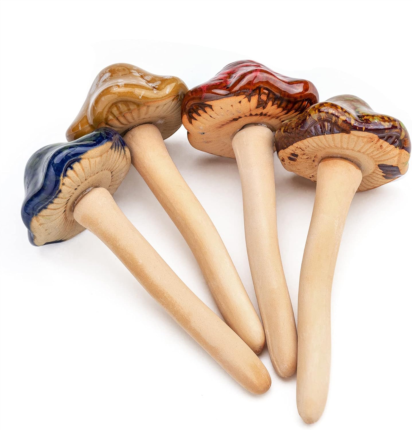 Ceramic Mushroom Garden Decor Pottery Ornament Figurine