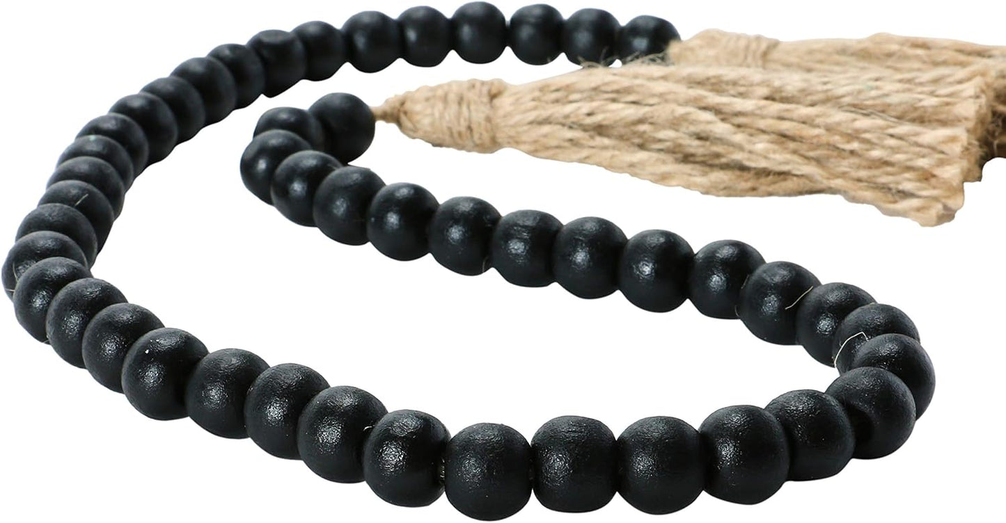 Wood Bead Garland / Black