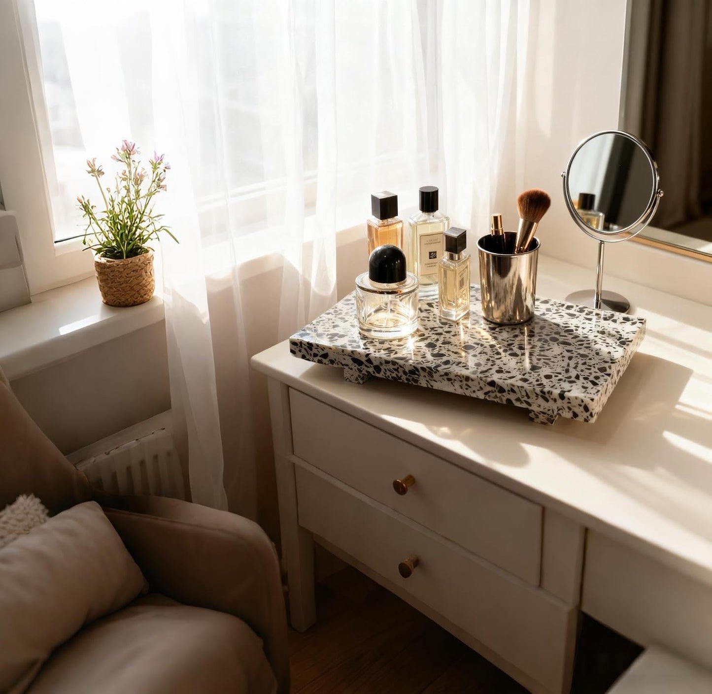 Marble Pedestal Stand / Multi Colors