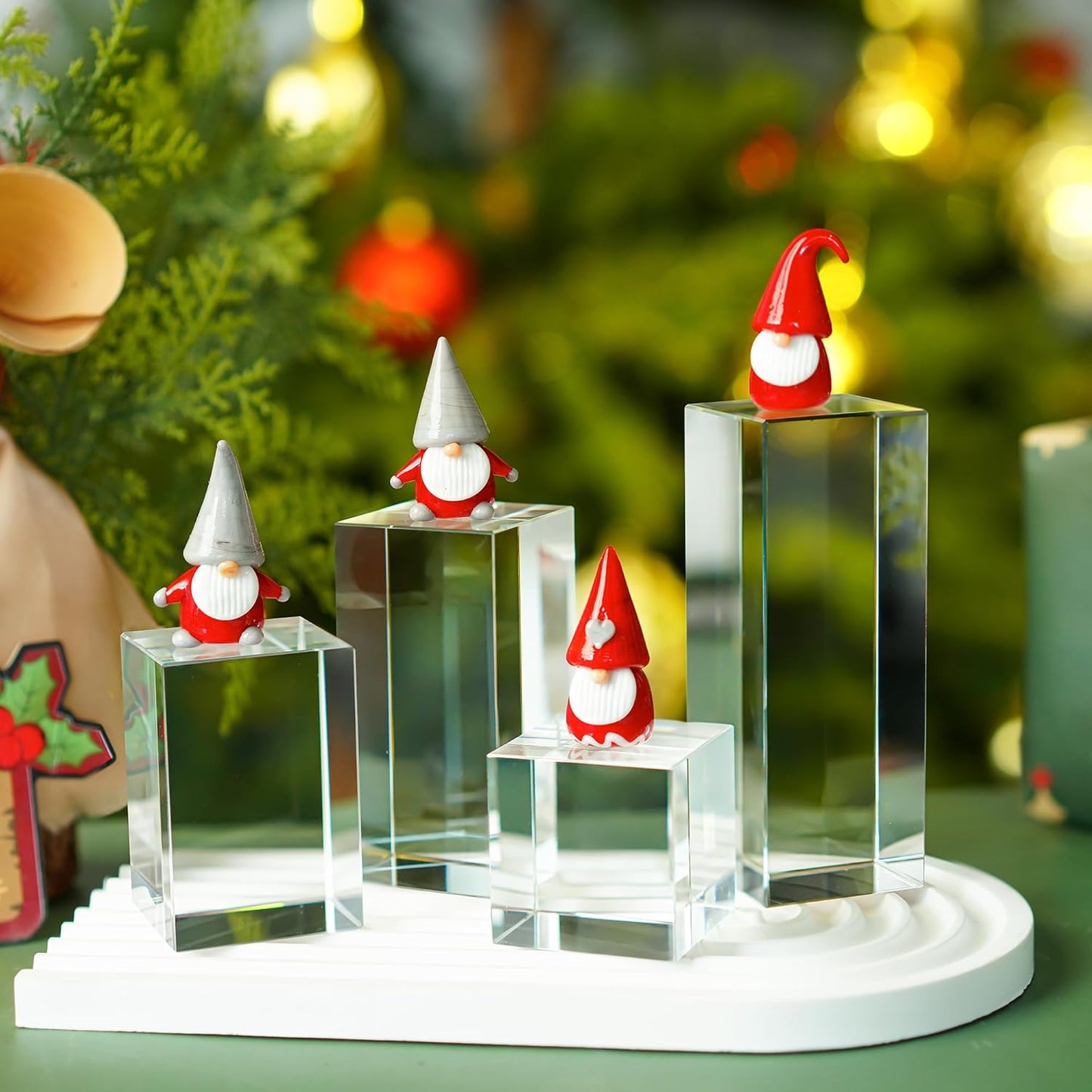Glass Display Blocks / Block / Clear / Set of 4