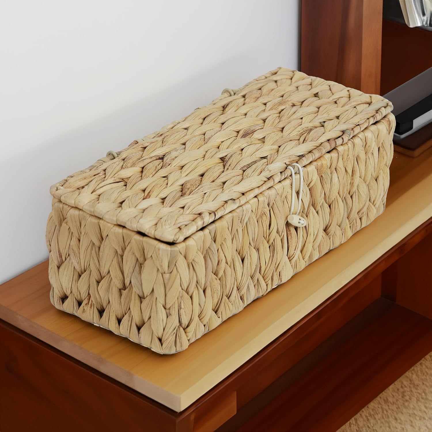 Rectangular Tank Woven Wicker Baskets / Water Hyacinth