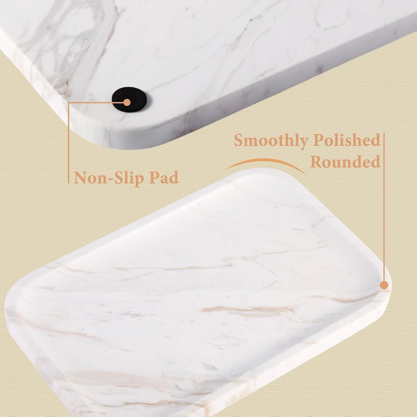 Marble Vanity Tray / Greece-white