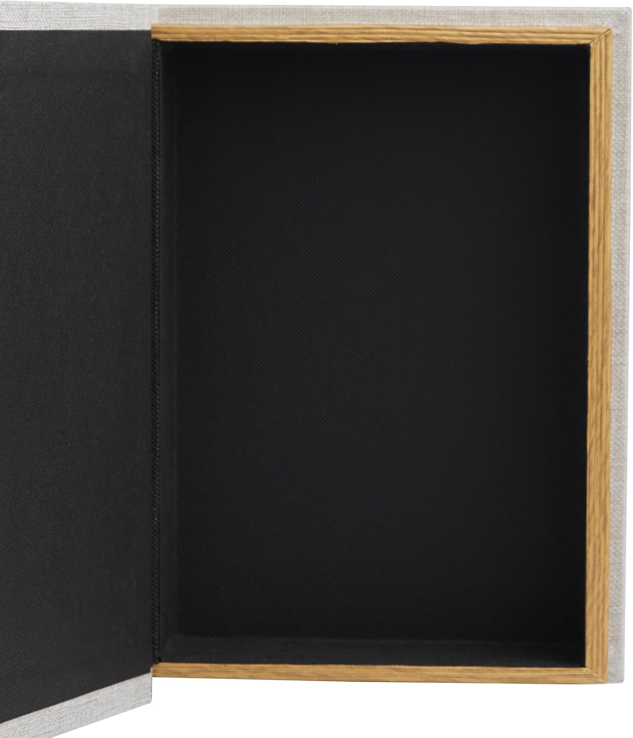 Linen Fabric Decorative Box Storage Book Book Shaped Boxes / Light Gray / 12", 9", 6"H