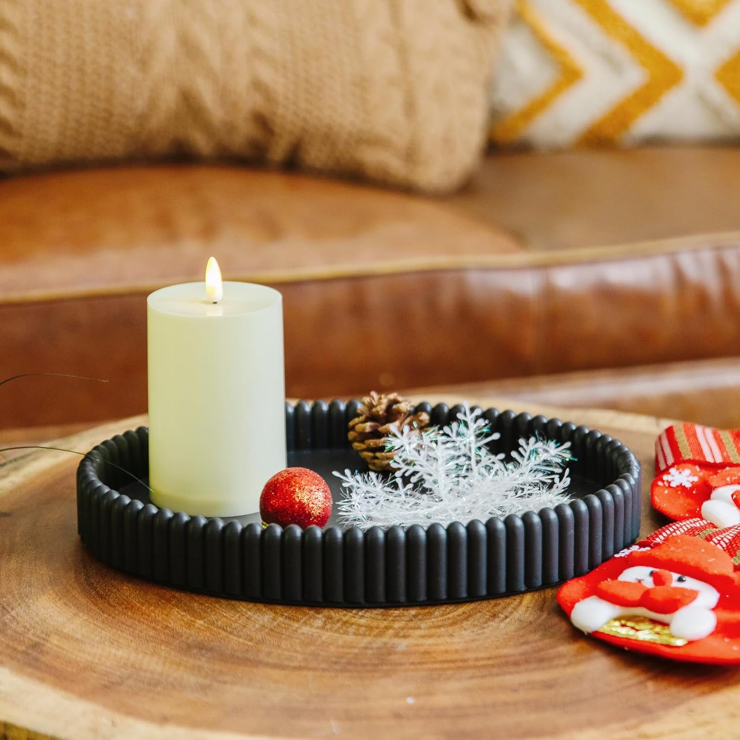 Decorative Tray / Black1 / Black / 11.8 Inch