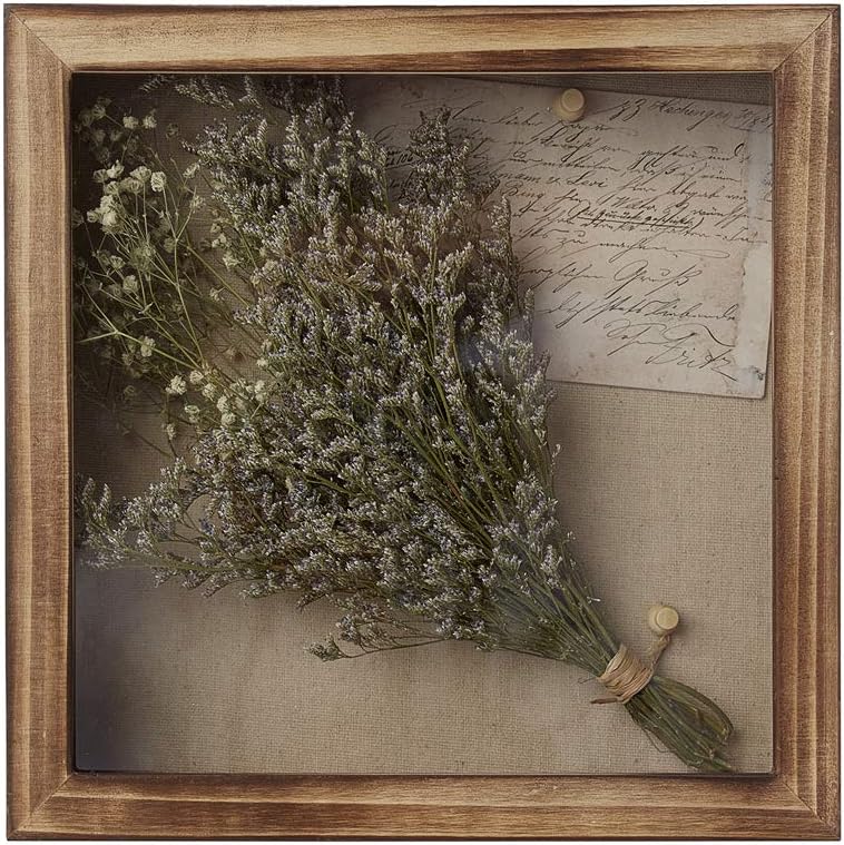 Freezing point Shadow Box Frame 10x10 Shadow Box Display Case with Linen Back Memorabilia Awards Medals Bouquet Photos