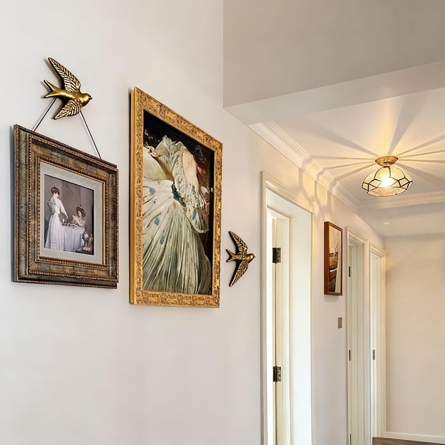 Vintage Bird Wall Sculptures / Set of 2