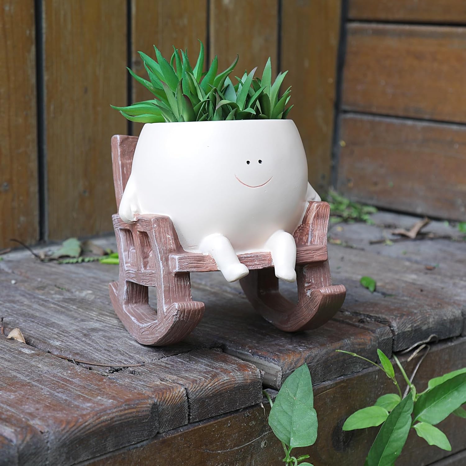 Plant Pots Smiley Face Planter Funny Flower Pot / Small