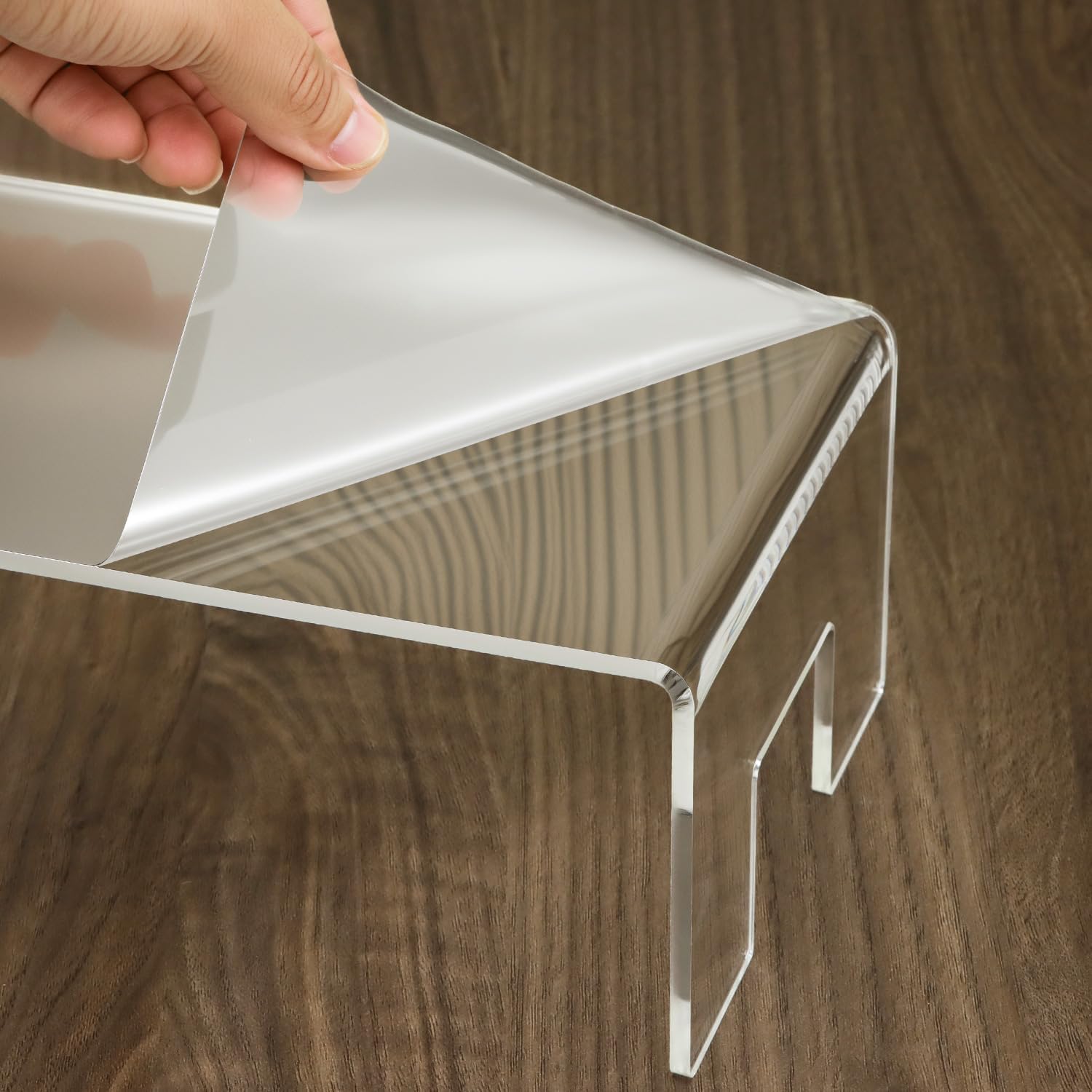 Acrylic Display Risers Stand / Clear / Set of 2