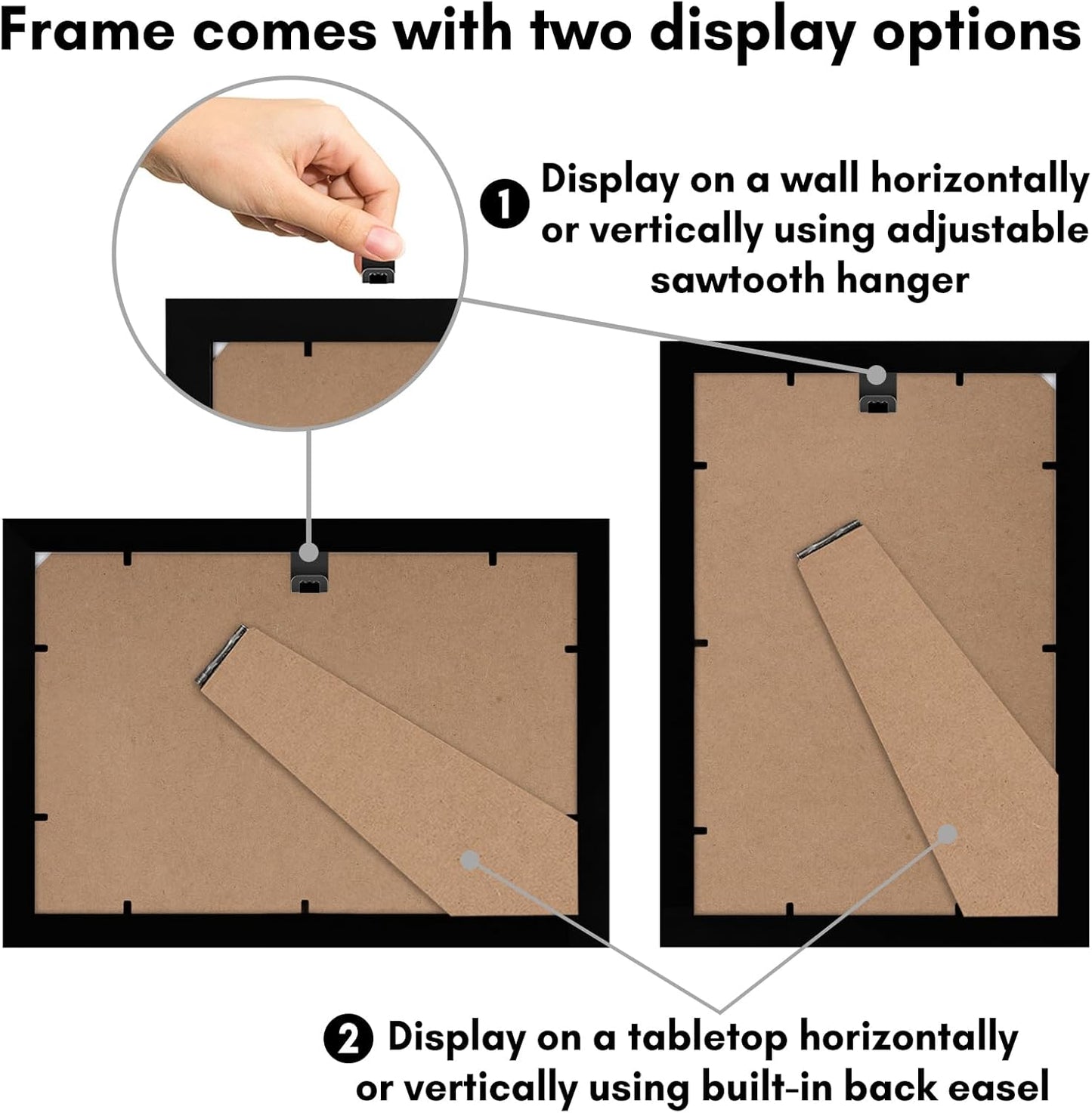 Picture Frame / Gallery-Style Frames Made / 8 x 12 / Black