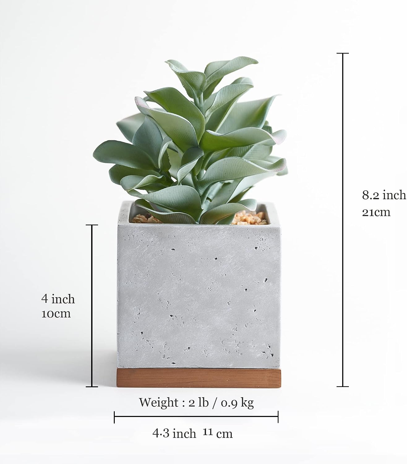 Artificial Plant Decor / Sage Green / 8 Inch