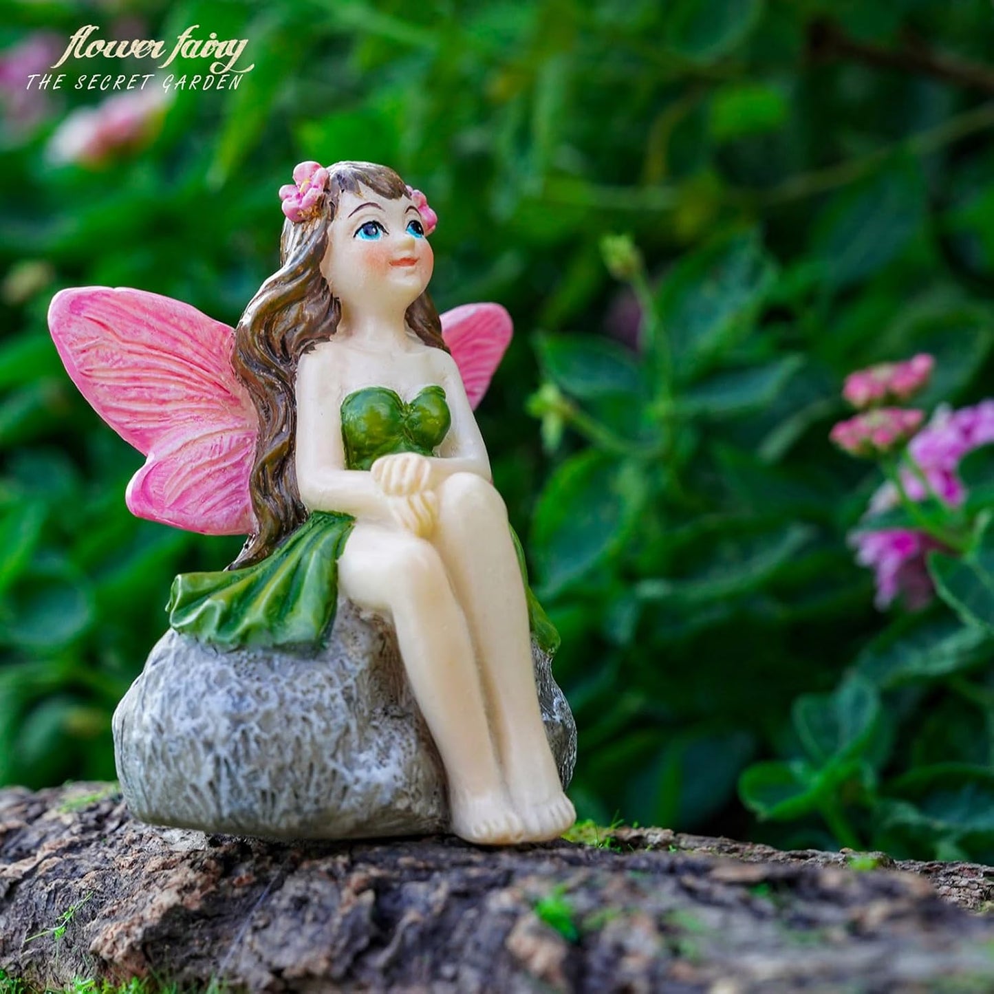 Potted Plants / Hand-Painted Resin Fairy Figurines