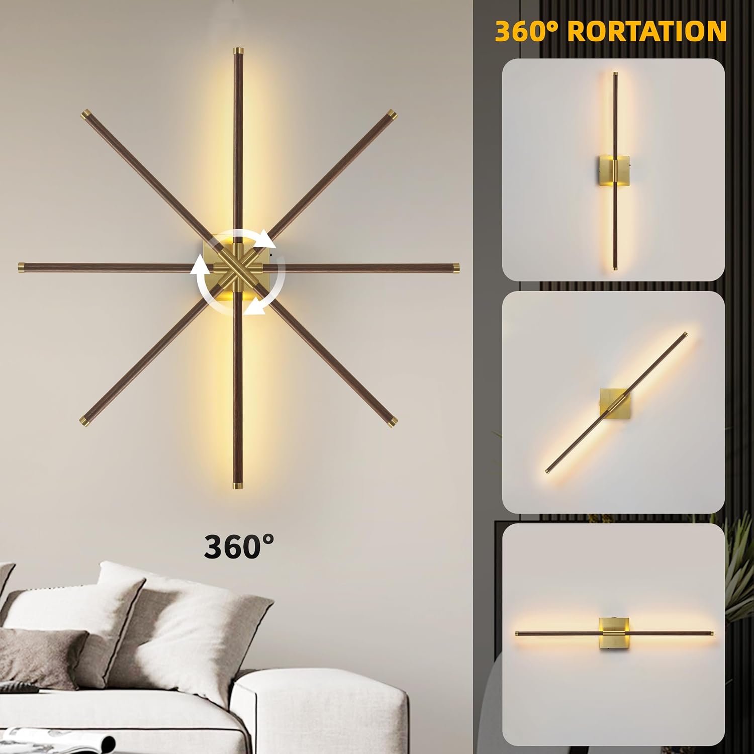15800 mAh Battery Operated Wall Sconces with Remote Control Dimmable Battery Powered Cordless Rechargeable Wall Sconces