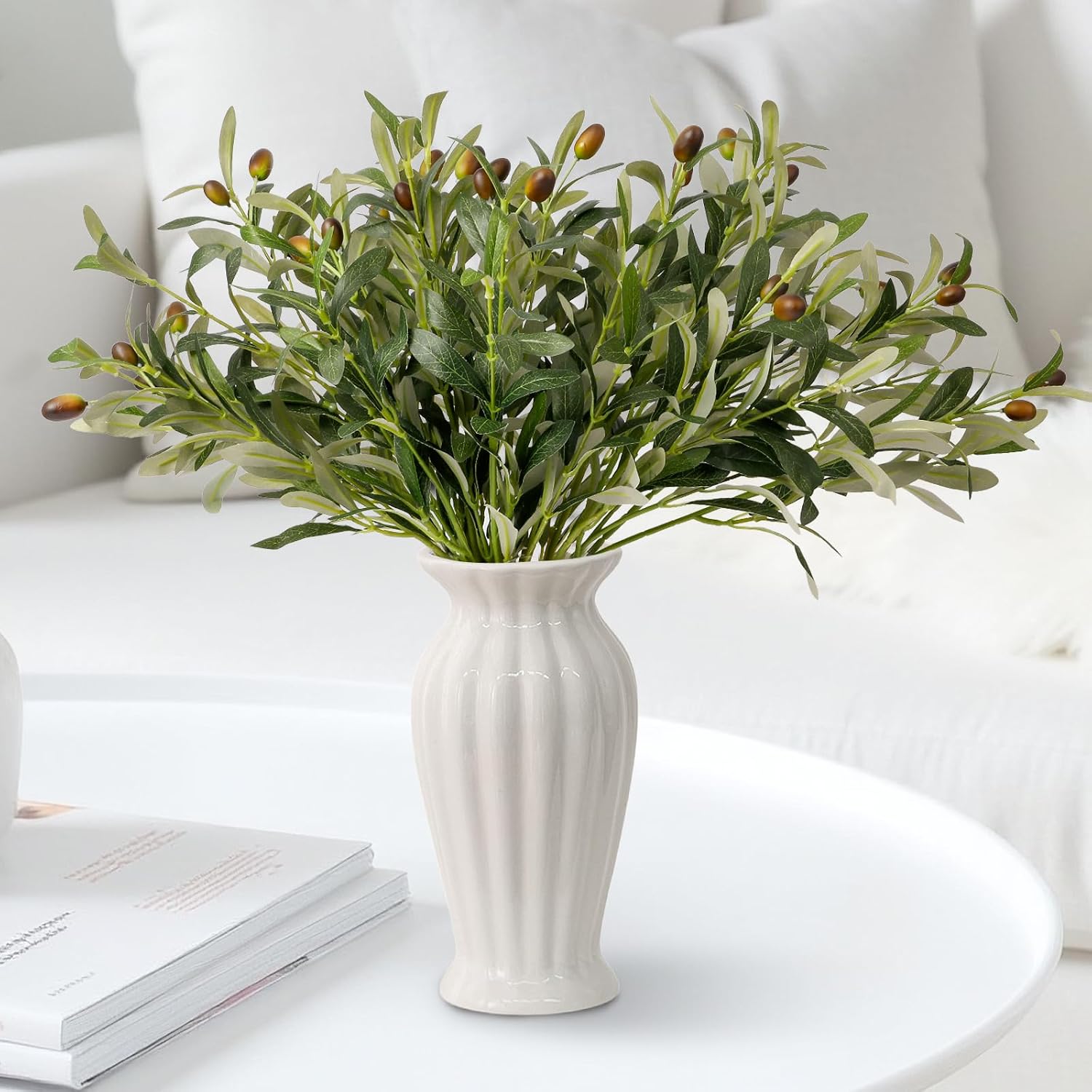 18" Artificial Olive Tree Branches / Set of 16