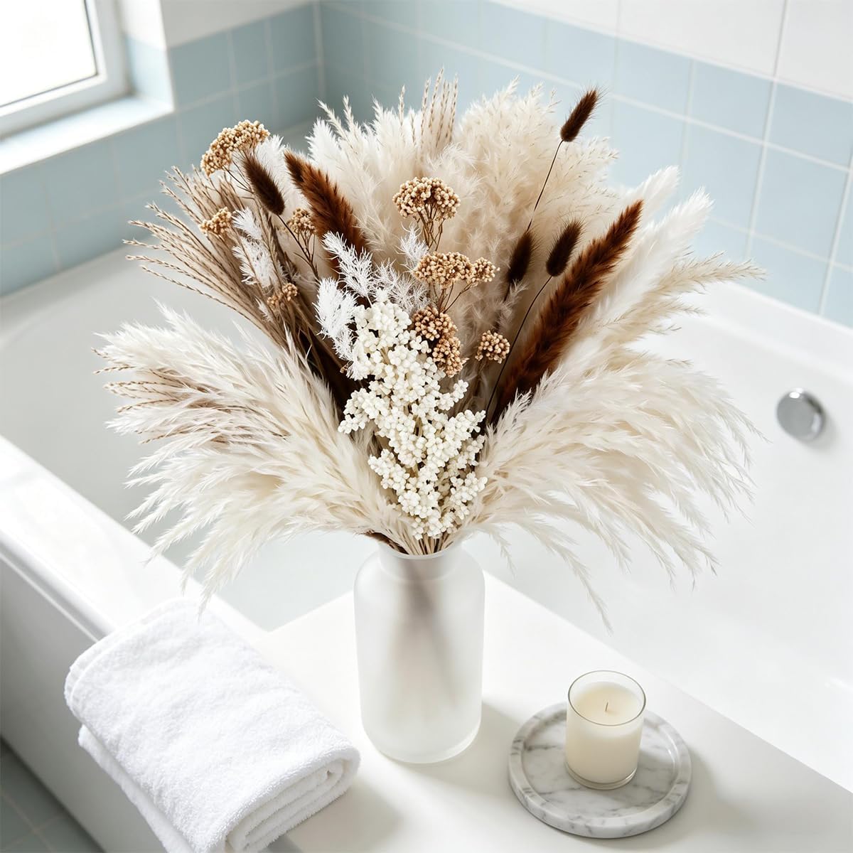 Boho Flowers / Dried Flowers for Vase / Rustic Pampas Grass Bouquet