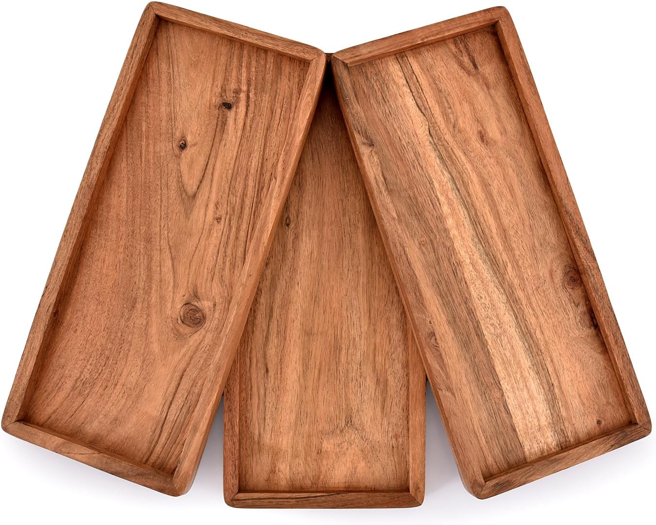 Acacia Wood Rectangular Wooden Platters