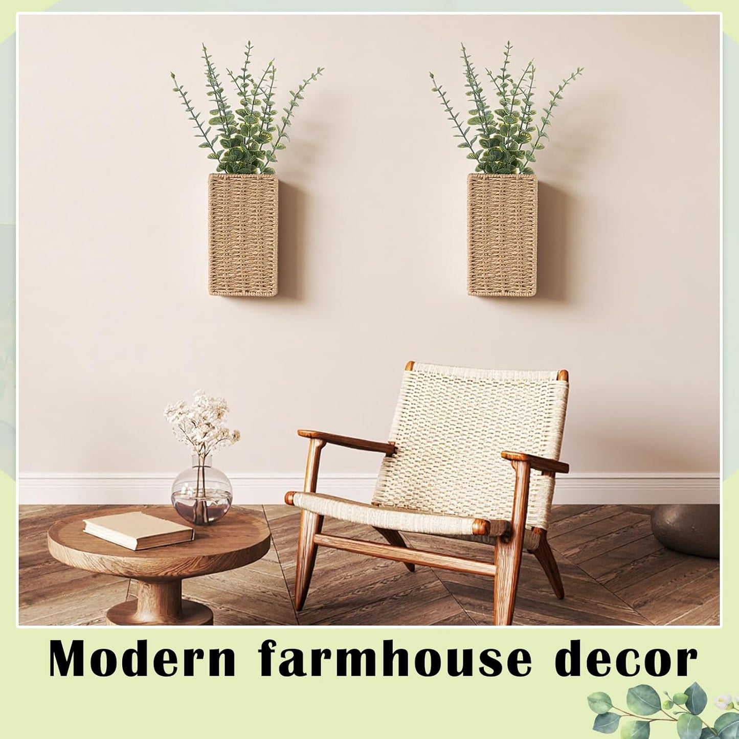 Woven Wall Vase / Set of 2