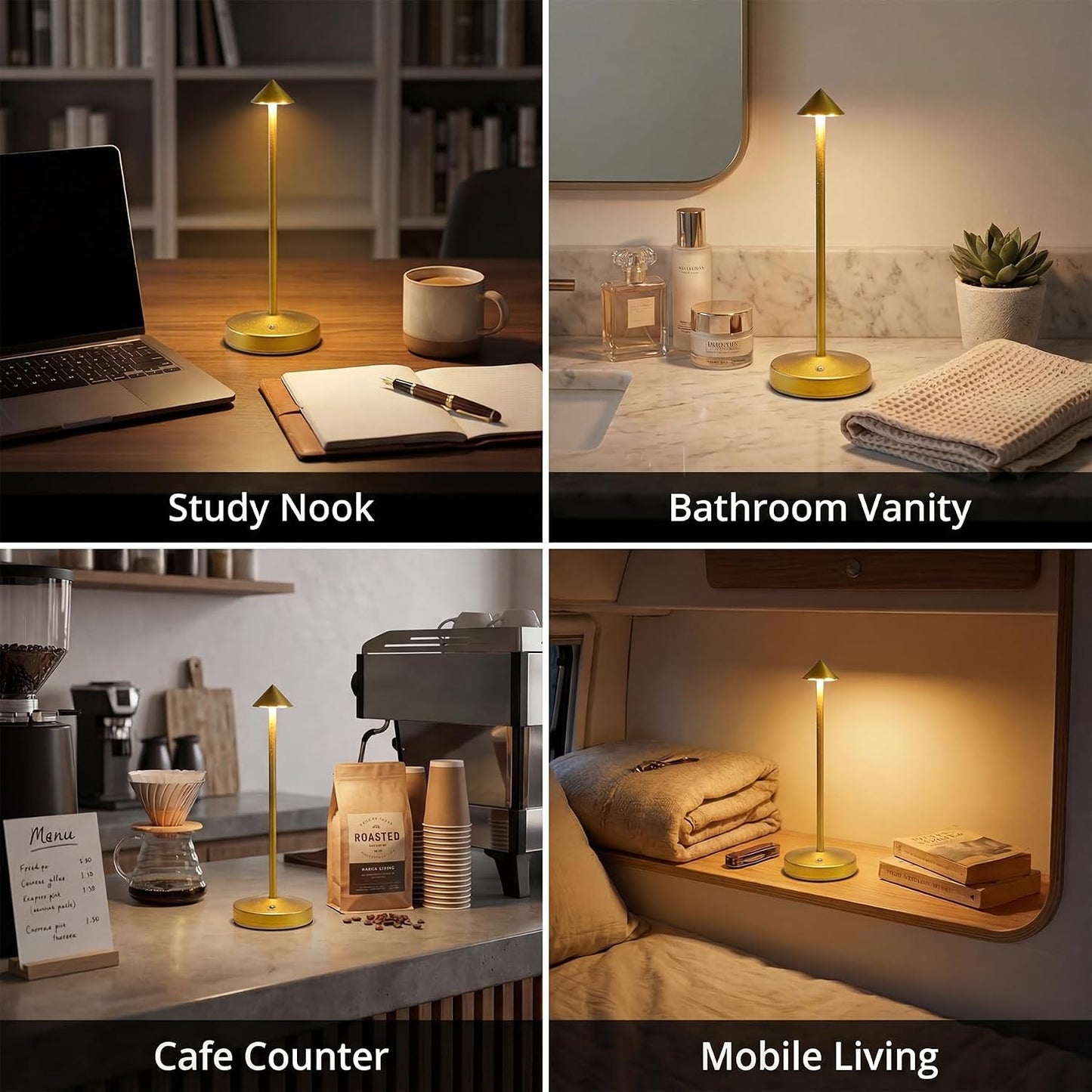 Cordless Table Lamps,Rechargeable Led Touch Bar Lamp,Portable Battery Operated Lamps,Dimmable Small Table