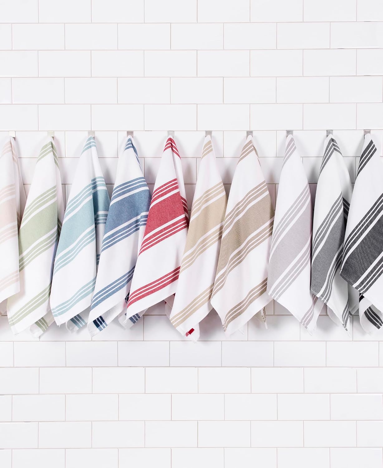All-Clad Dual-Purpose Kitchen Towels: Highly Absorbent - 100% Cotton, 17"x30" Dish Towels for Cleaning & Drying Dishes