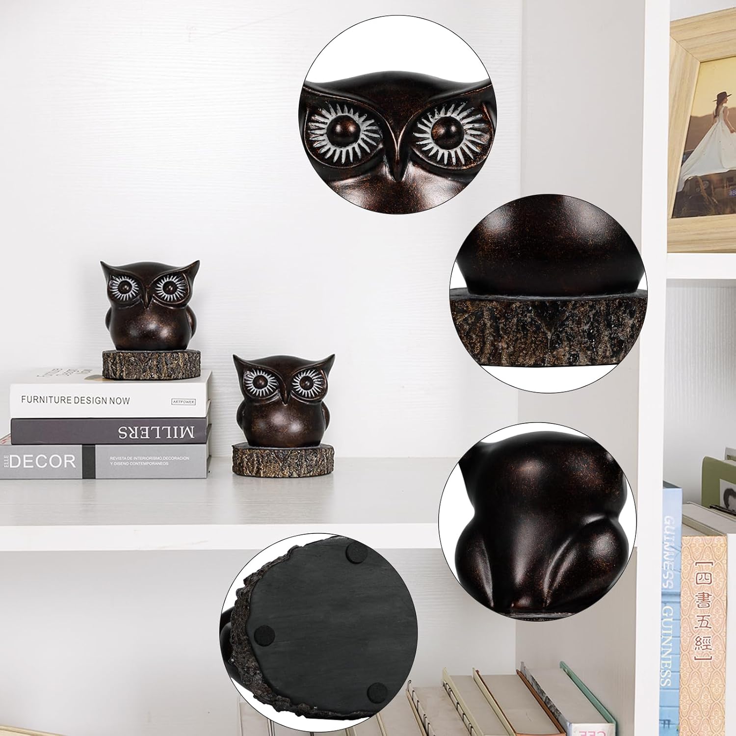 Heavy Bookends / Unique Bookends / Owl Book Ends