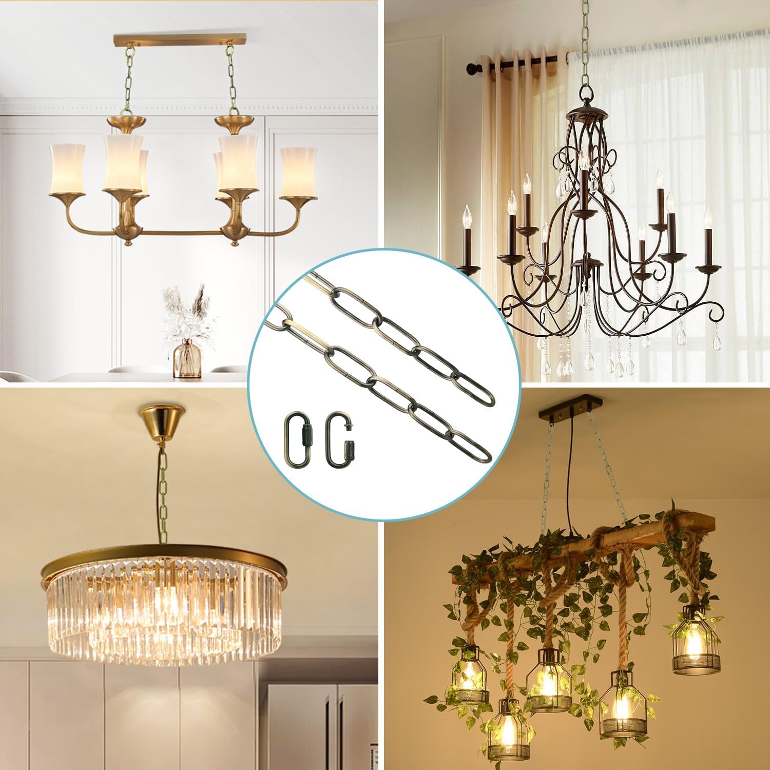 Light Fixture Chain / Bronze