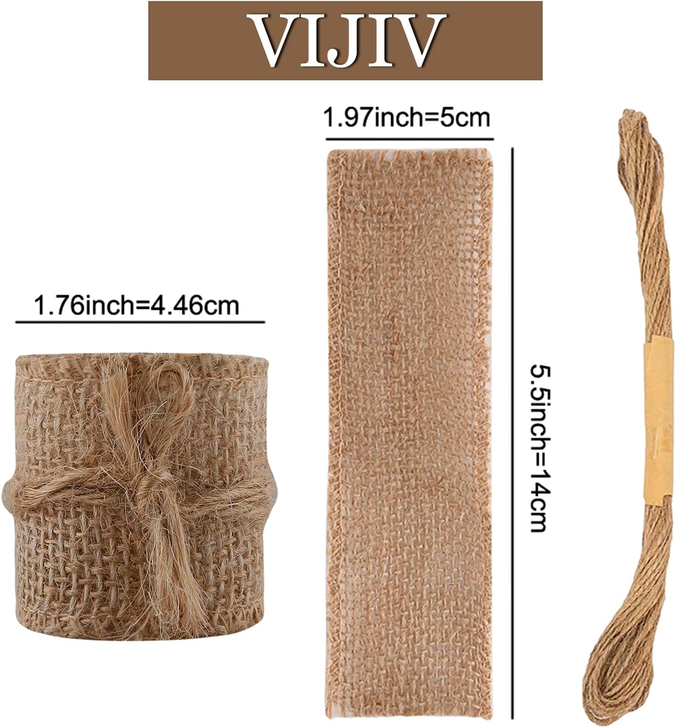 Burlap Napkin Rings Bulk Adjustable Nautical Rattan Holder / Set of 50