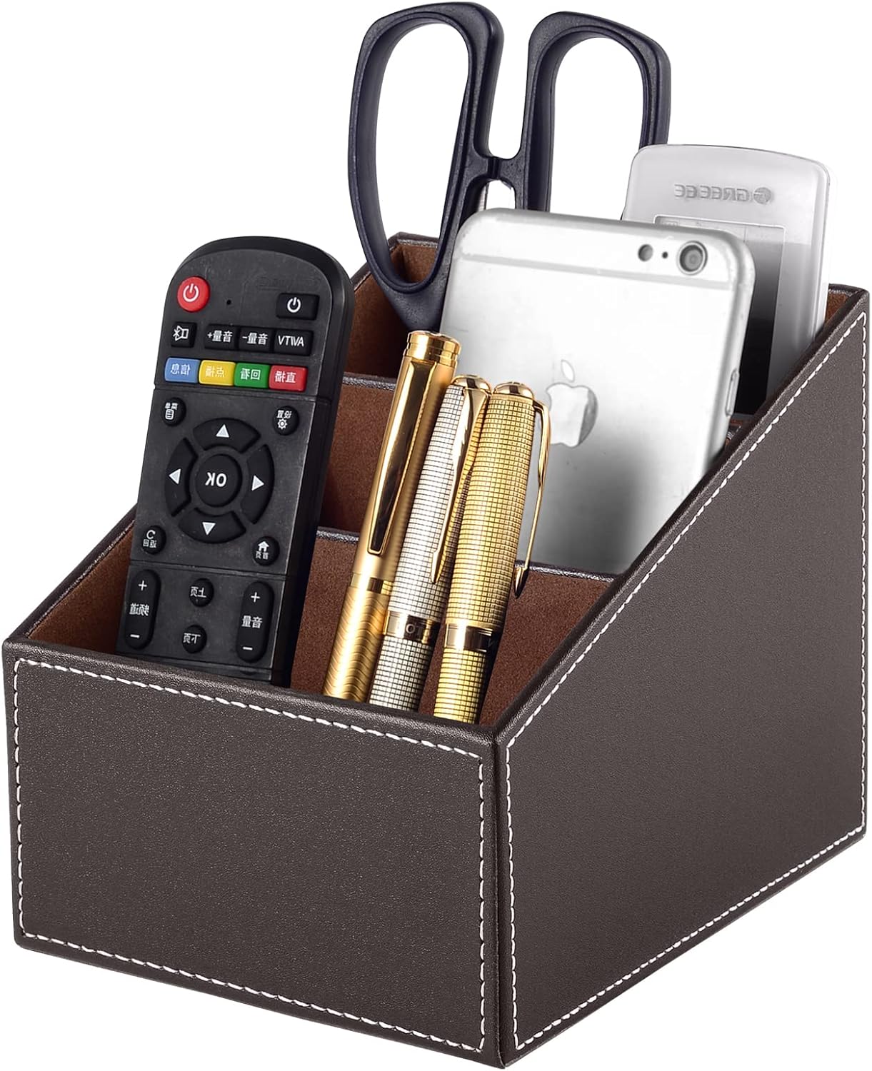 TV Remote Control Organizer/Caddy / Brown