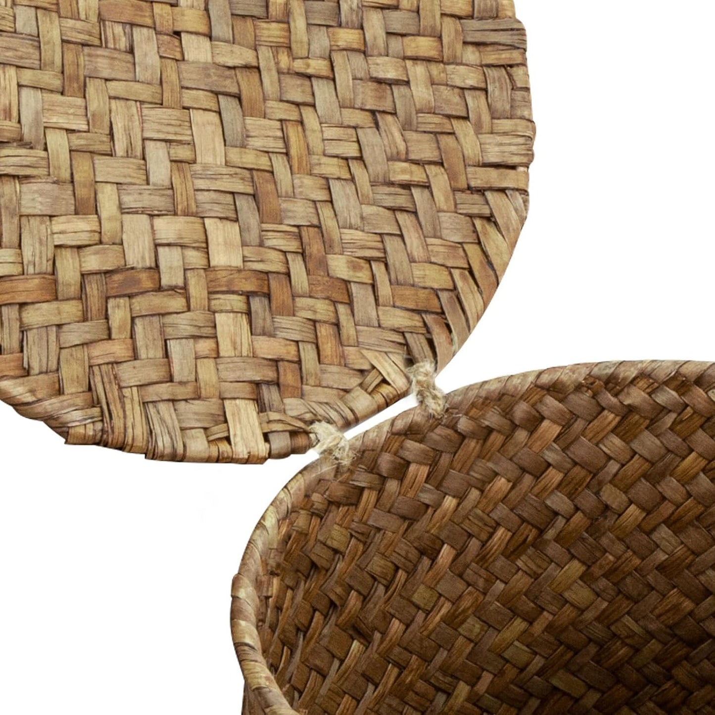 Seagrass Handmade Basket / Coffee / 7 Inch