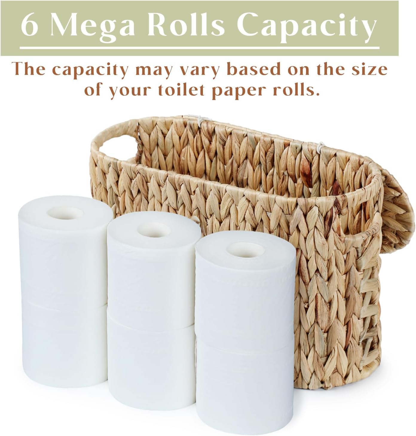 Papers Container for up to 6 Mega Rolls / 6 Rolls