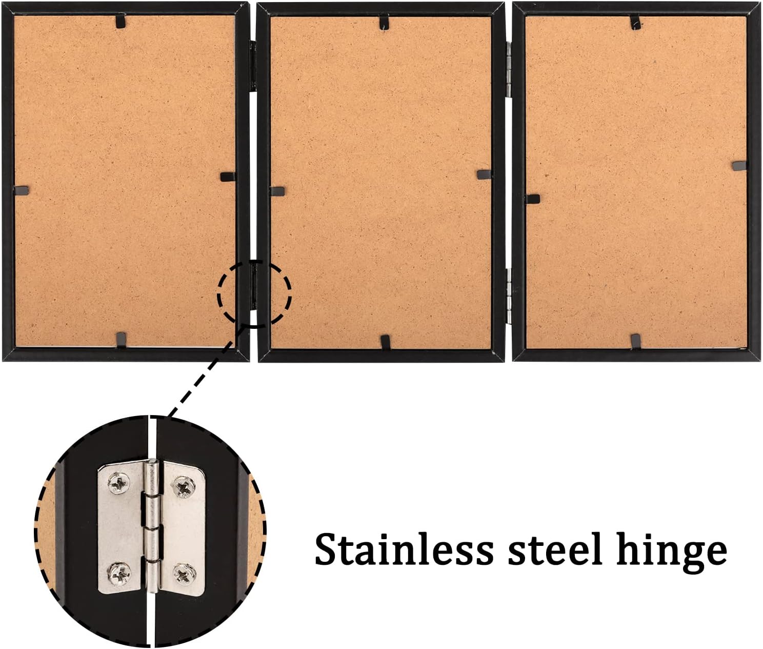 Glass Vertical Stand Frames / Black / 4 x 6