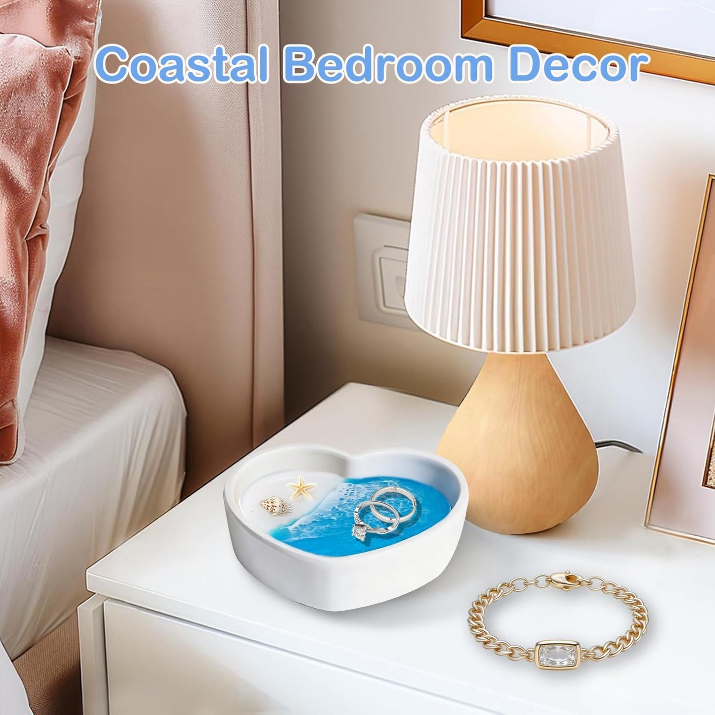 Coastal Jewelry Tray for Engagement & Wedding / Seashell