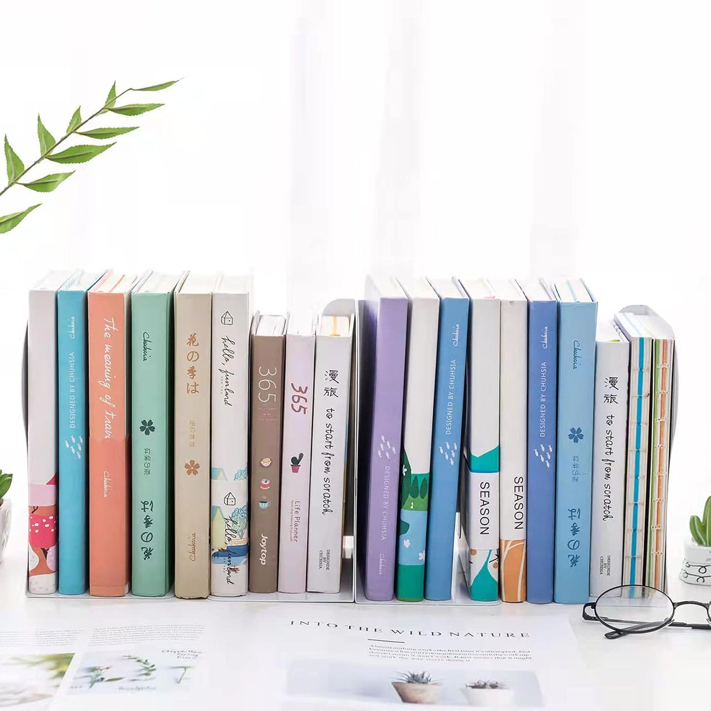 Adjustable Metal Bookends Heavy Duty / Castle