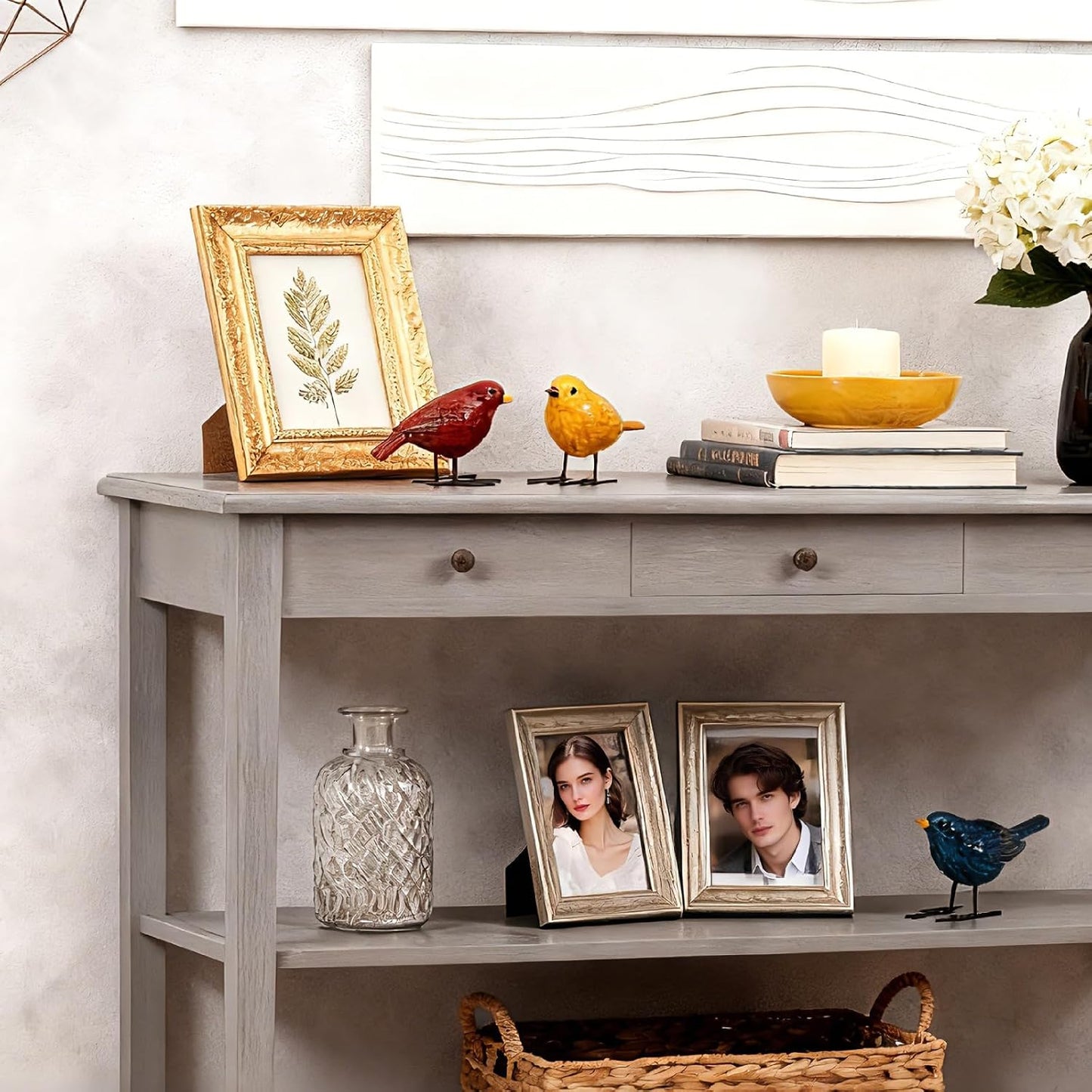 Bird Figurines Home Decor / Set of 3