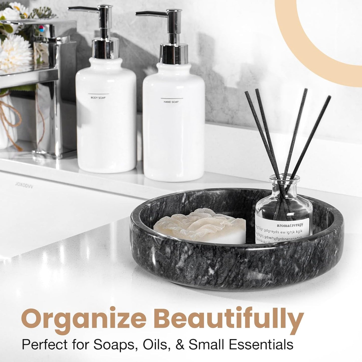 Marble Decorative Bowl / Natural Black - Marble