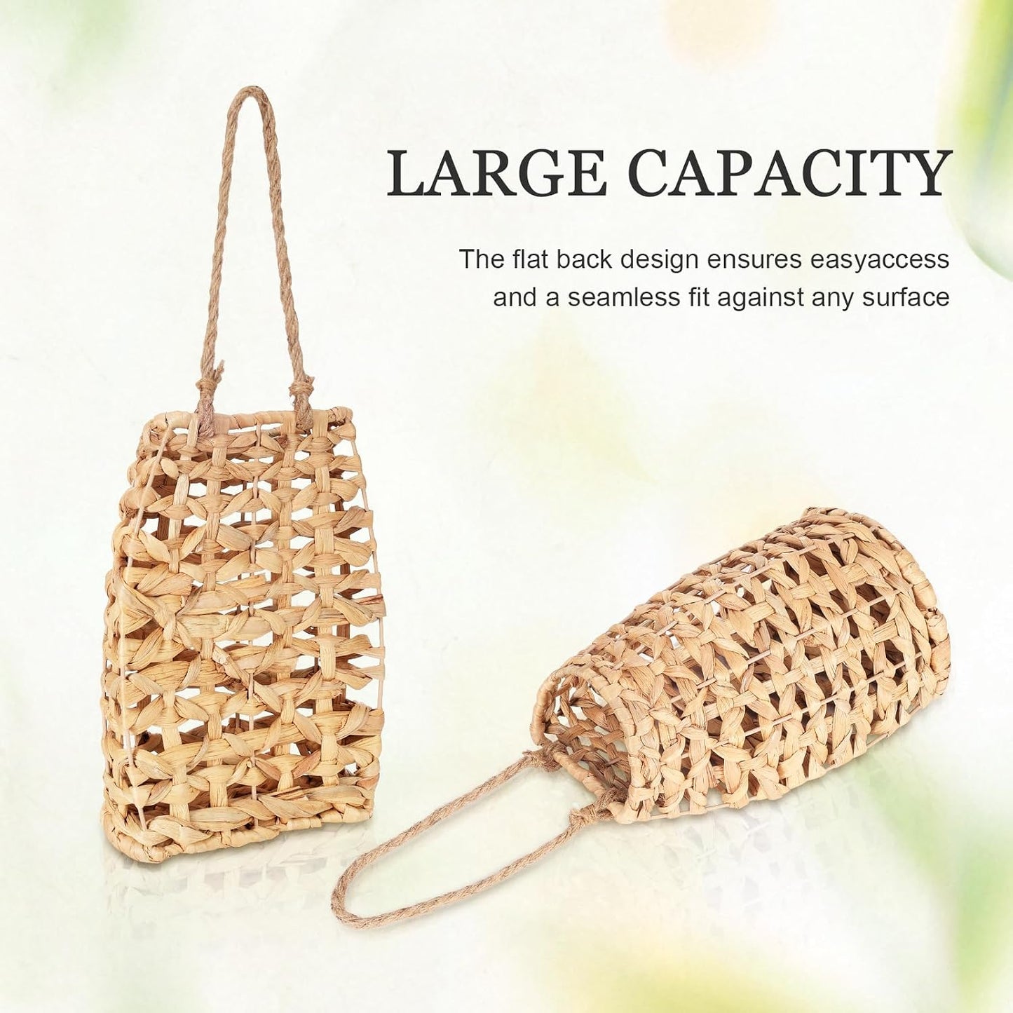 Water Hyacinth Woven Hanging Basket / Color2