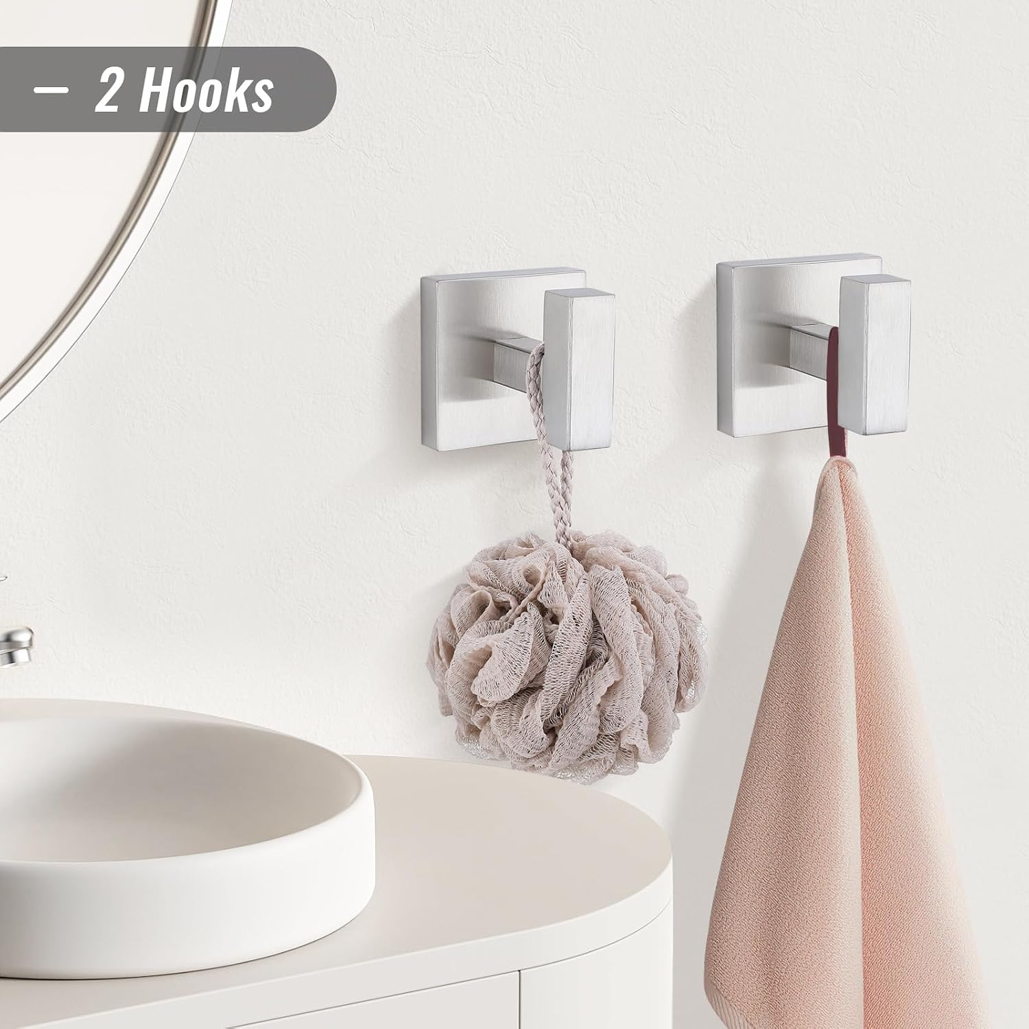 YACVCL Towel Bar Set, 10 Pieces Bathroom Hardware Set Brushed Nickel Bathroom Accessories, SUS304 Stainless Steel Towel