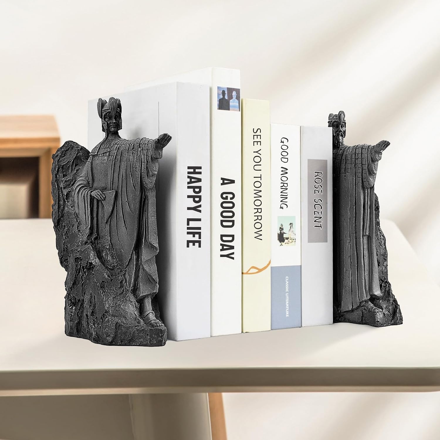 Bookends Height " Book Ends Decor Merchandise Resin / 9.5 Inch