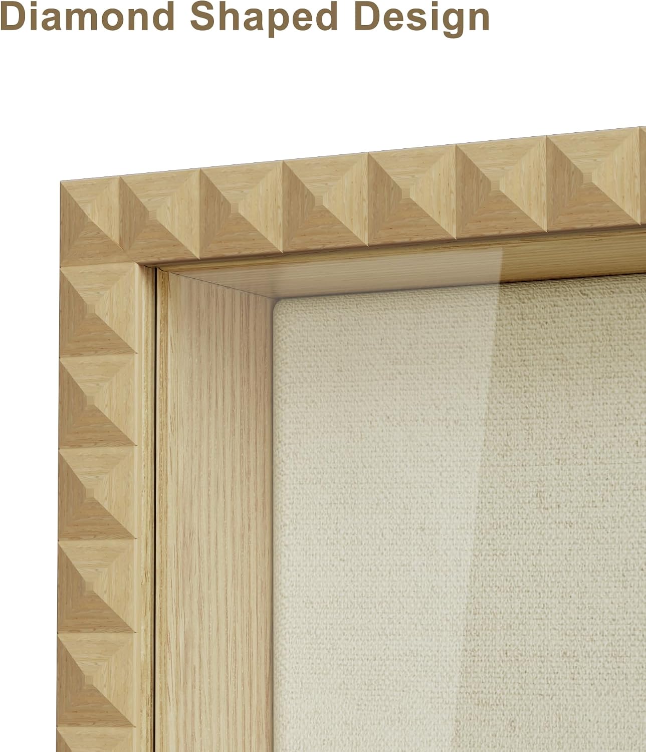SZQINJI Shadow Box Frame 13x16 Deep Large Memory Box Display Cases, Natural | Shadow Box, Front Opening Vintage Lock