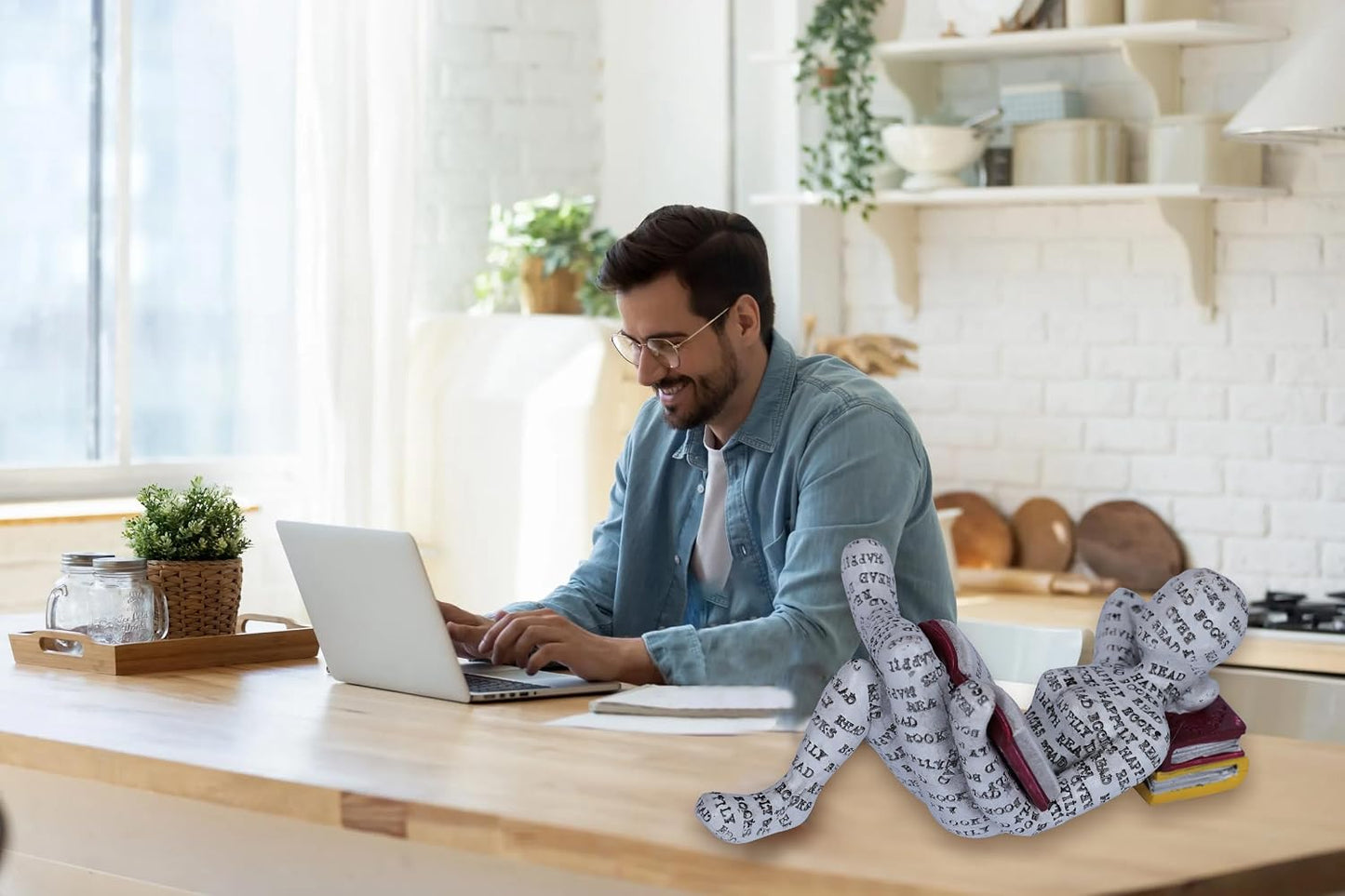 Reading Women Figurine Home Decor Thinker Statue Nordic Modern Abstract Art / Style 12 / Gold