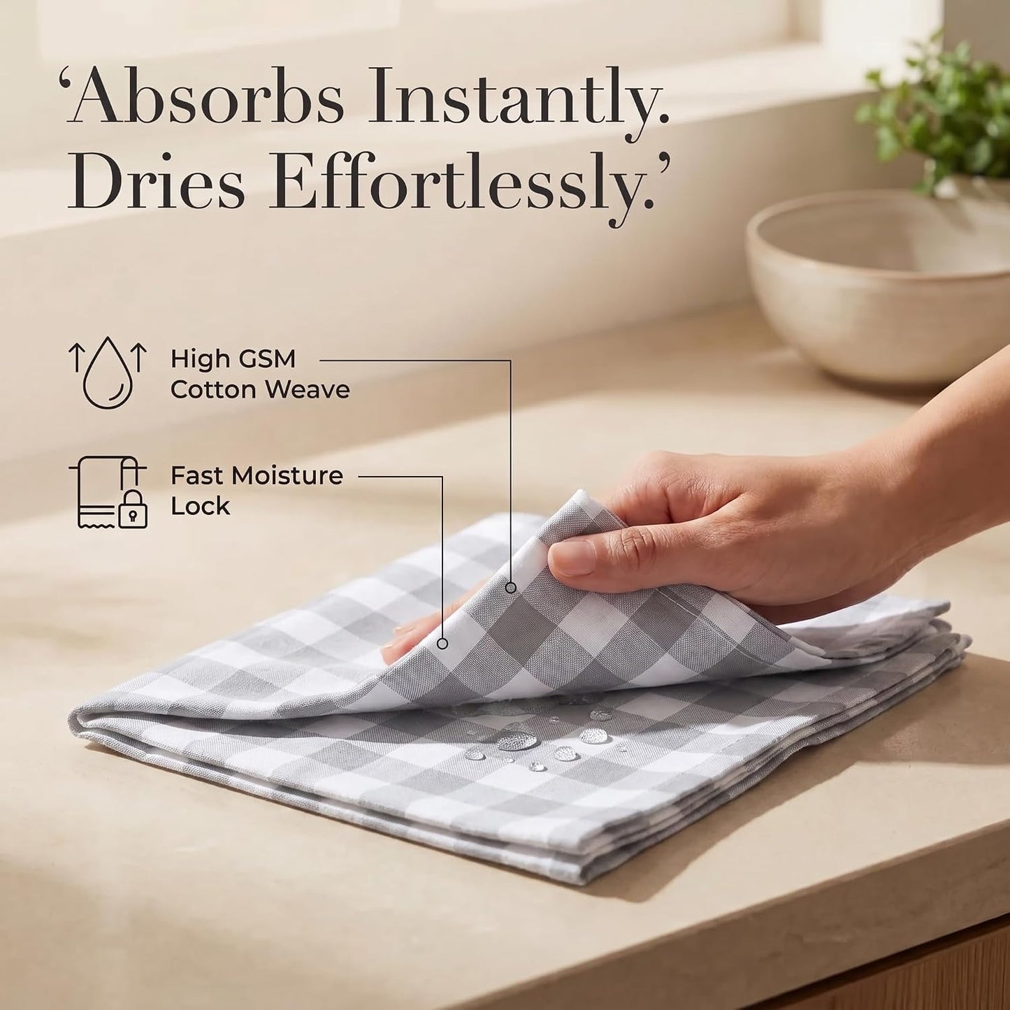 Urban Villa Cloth Napkins Cotton 20x20 (Set of 12) Grey