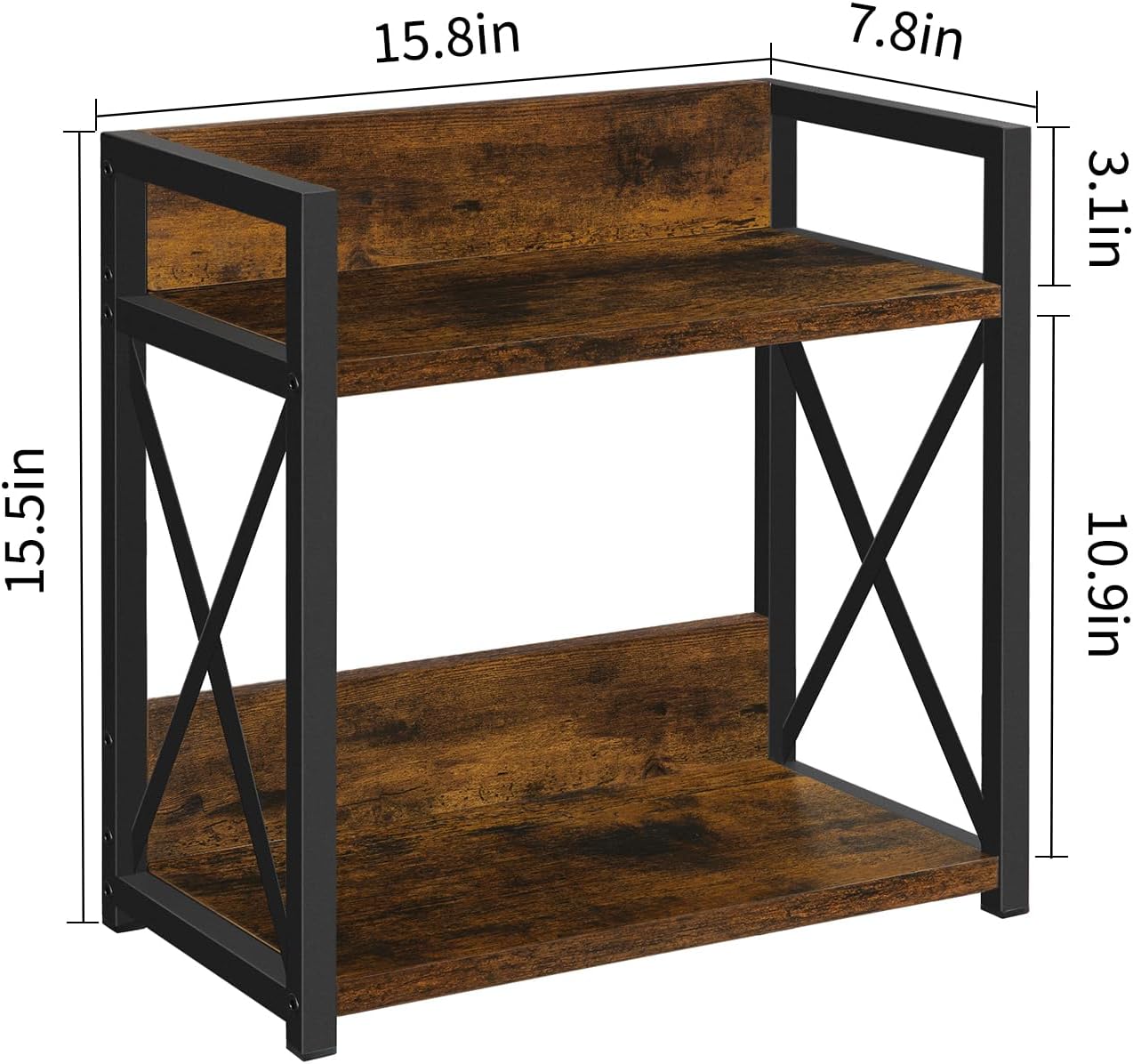 YINMIT Countertop Shelf Organizer,Coffee Bar Accessories,Spice Rack,Coffee Counter Shelf,2 Tier Coffee Organizer