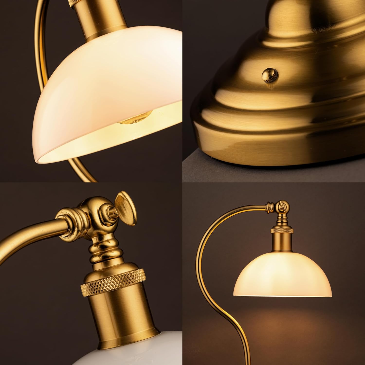 O'Bright Bankers - Cordless LED Table Lamp, Battery-Operated, Rechargeable, 3-Level Dimming, Universal USB-C Charging