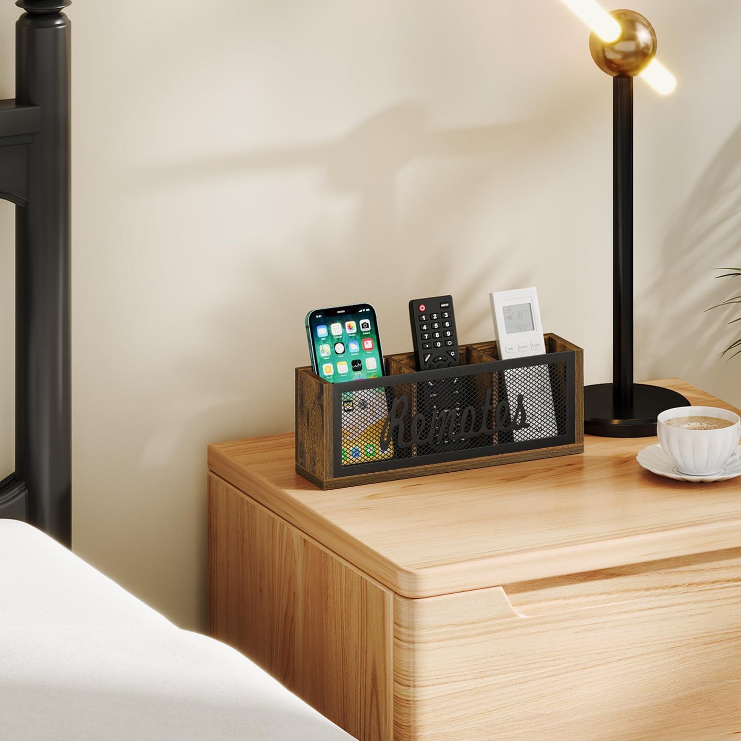 Remote Control Holder / Brown - Style A / Large