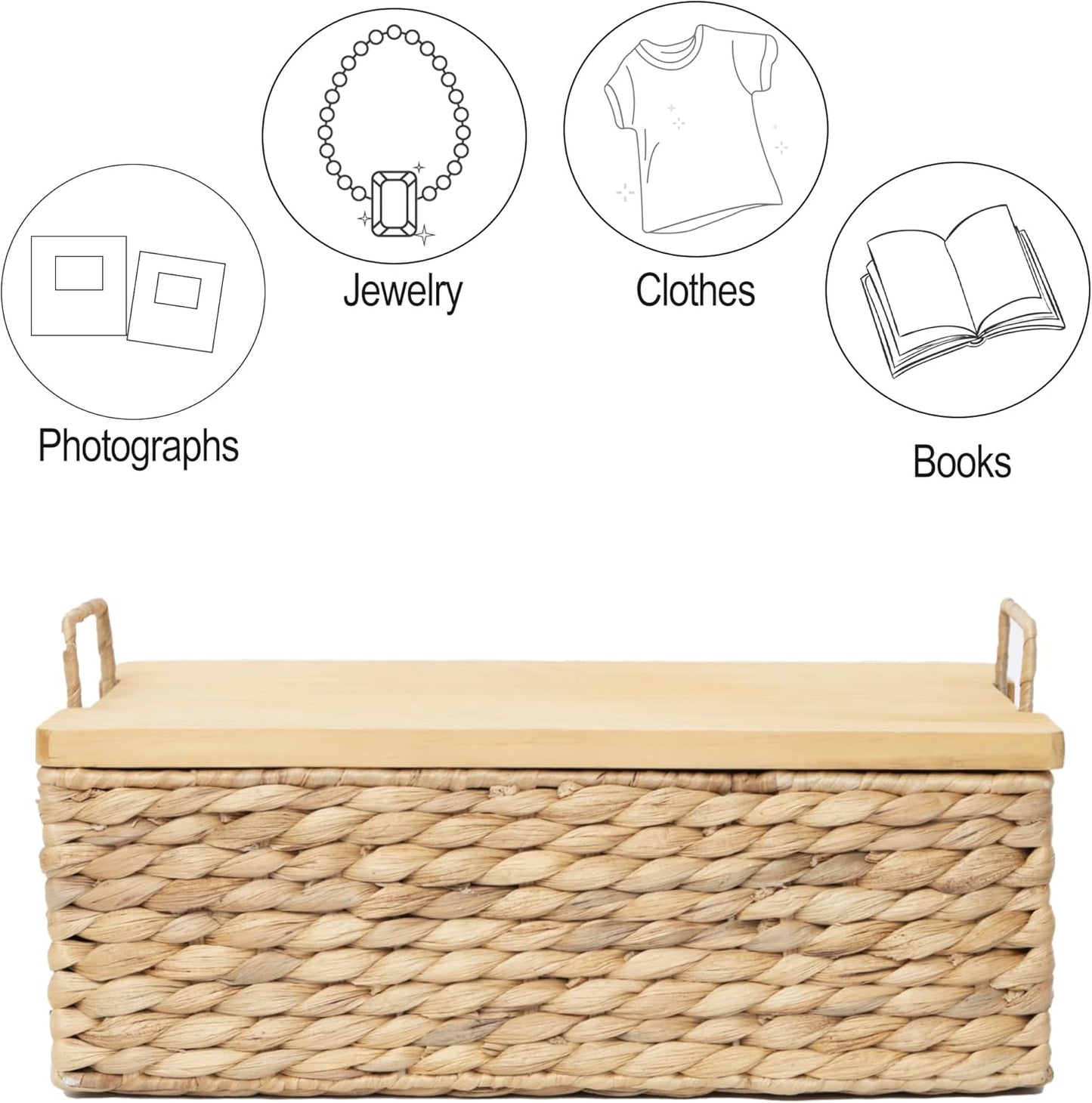 Functional Wicker Organizing Baskets / Small
